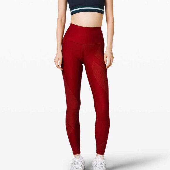 Lululemon My Element Tight *lululemon x Roksanda Red Caliente Size 6 - Picture 1 of 8